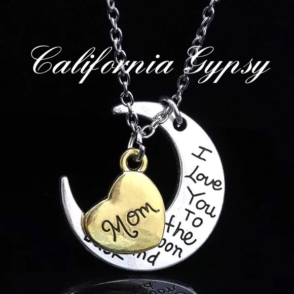 I Love You To The Moon Mom Necklace - Picture 5 of 7